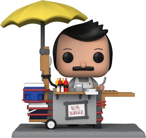 bob's burger funko pops|funko pop bob with burger cart.